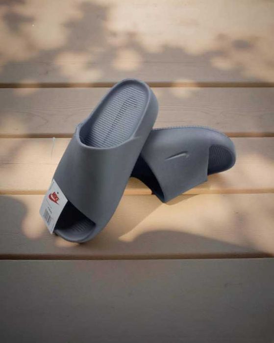 Шльопки найк, сіри шльопанці, гарни та зручна обувь 42 розмір