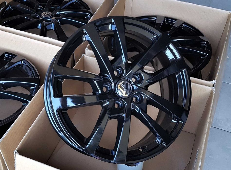 Alufelgi 17 5x112 VW Golf Passat Touran Caddy Jetta T-Roc Czarne 219#