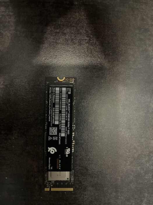 Dysk SSD WD Black SN810 2TB – nowy, bez opakowania