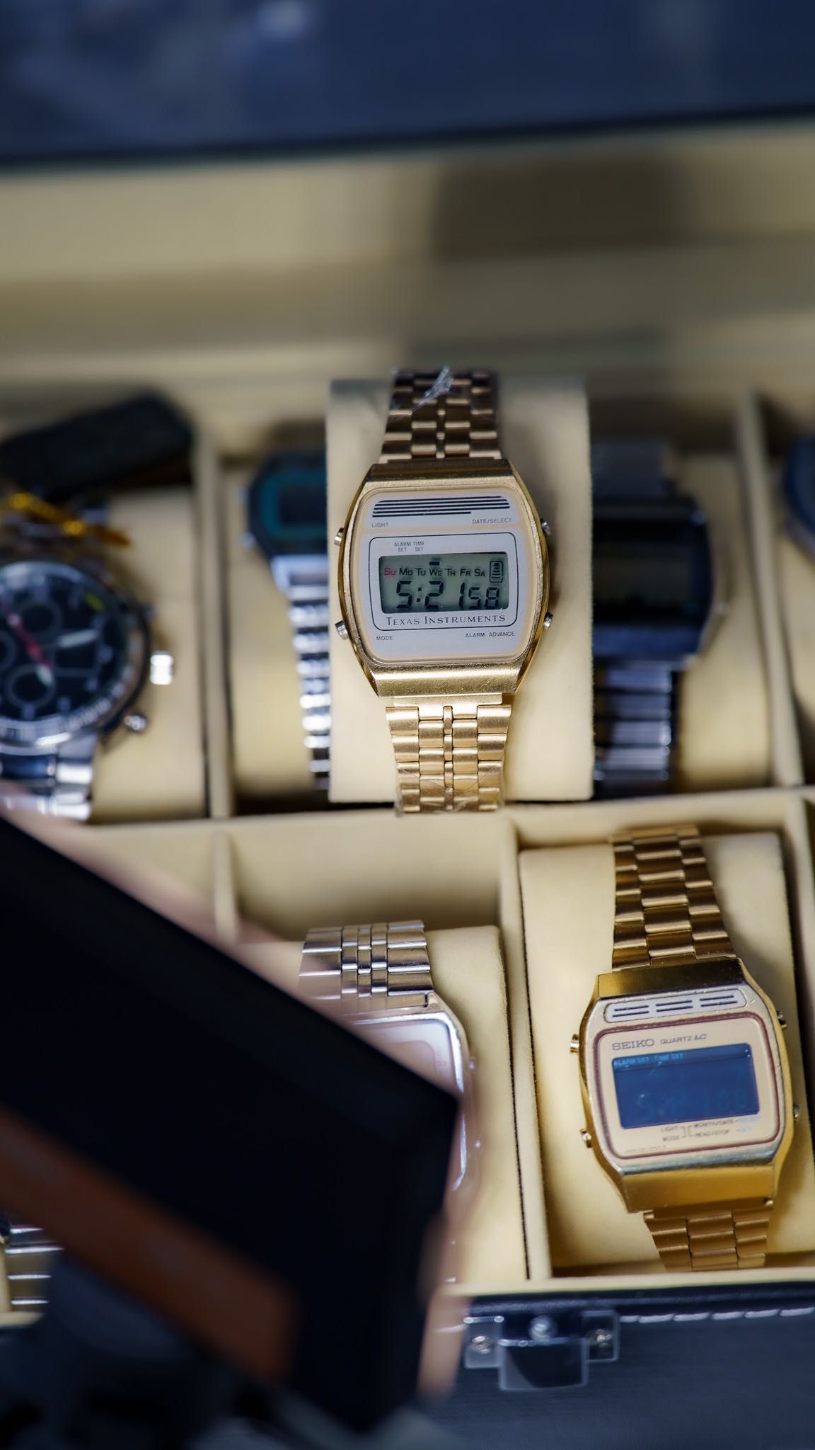 Zegarek Texas Instruments 1970s Digital Alarm Chrono Watch LCD