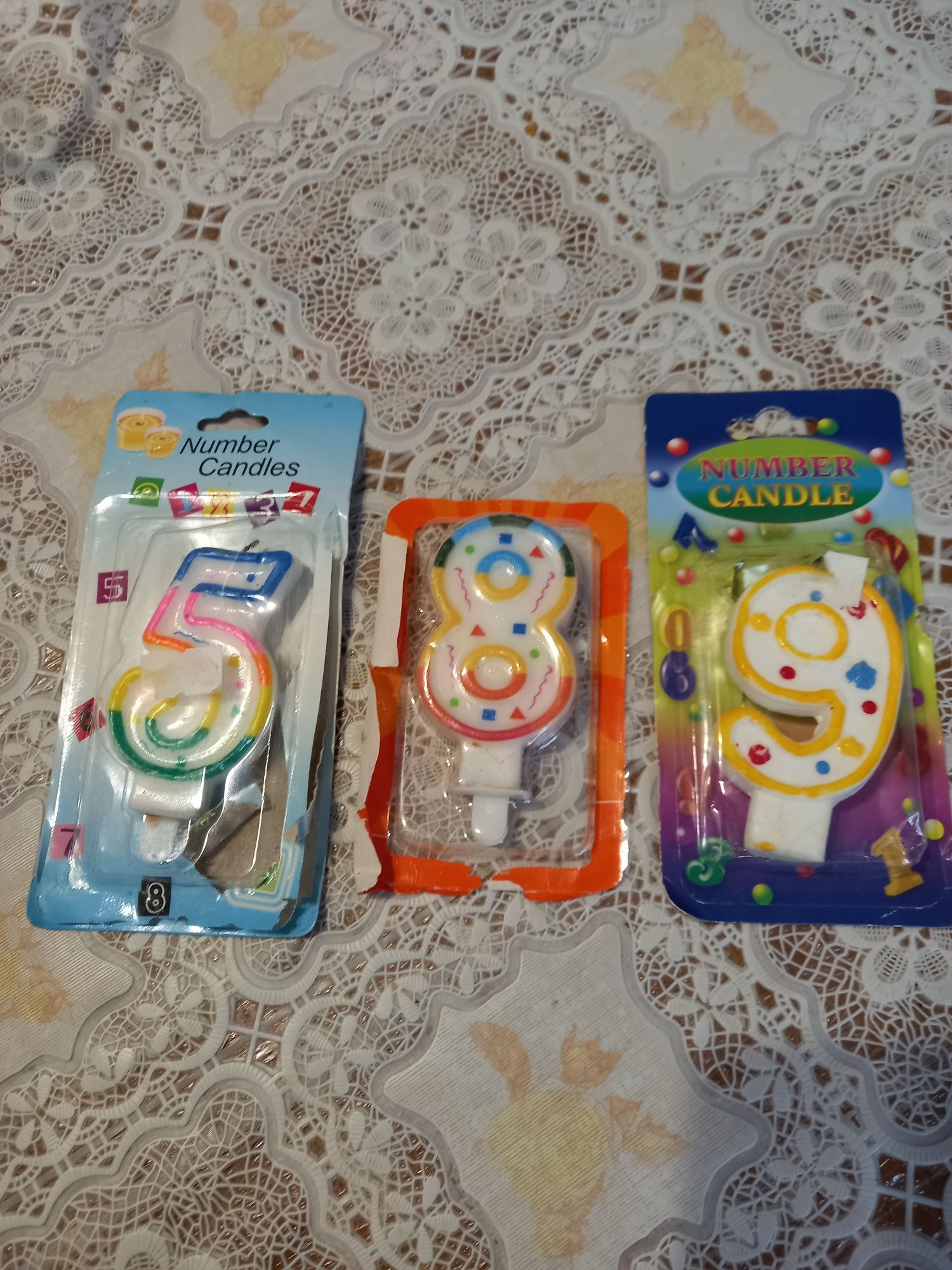 Свечи на торт ко дню рождения