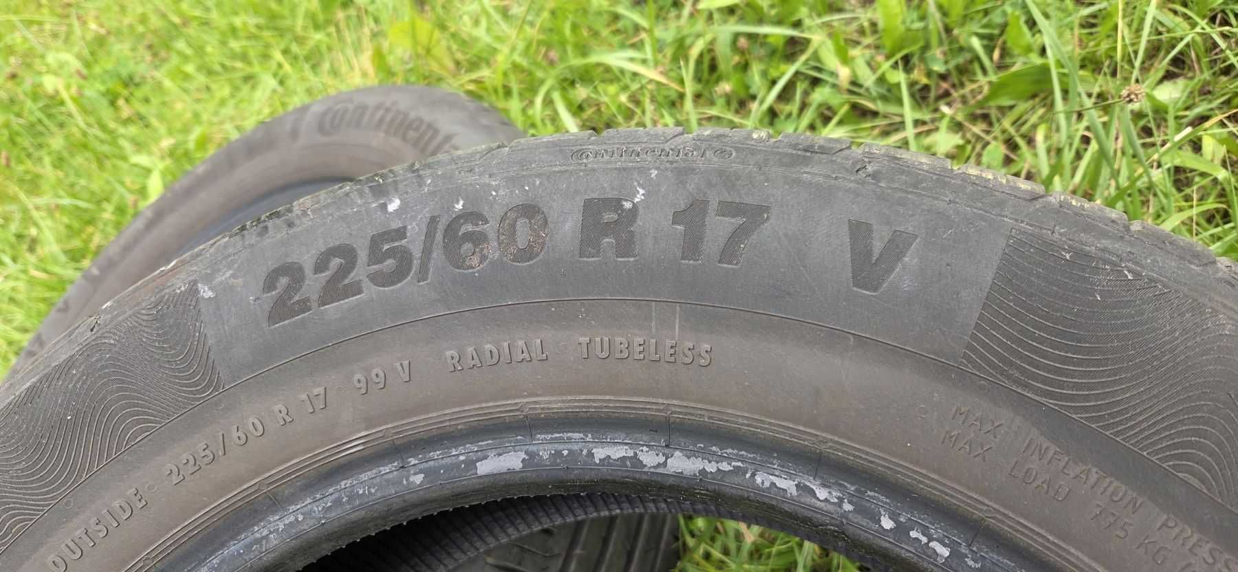 Continental opony letnie 225/60 R17 (dwie sztuki) - Sportage