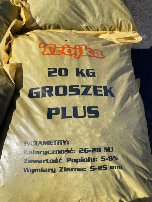 węgiel ekogroszek plus Trójka 26-28 MJ 5-25mm Paleta 1000kg 50 worków