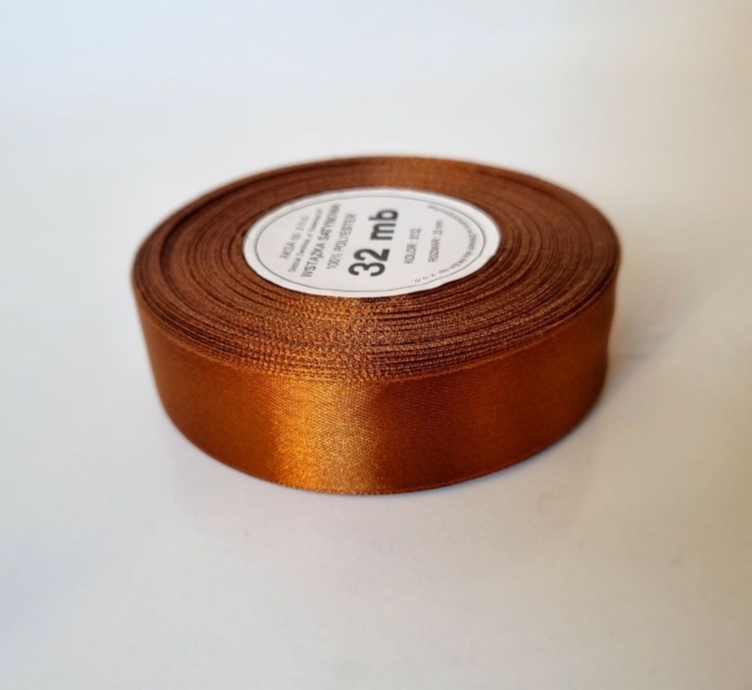 Wstążki satynowe 10 SZTUK AKSA 25 mm