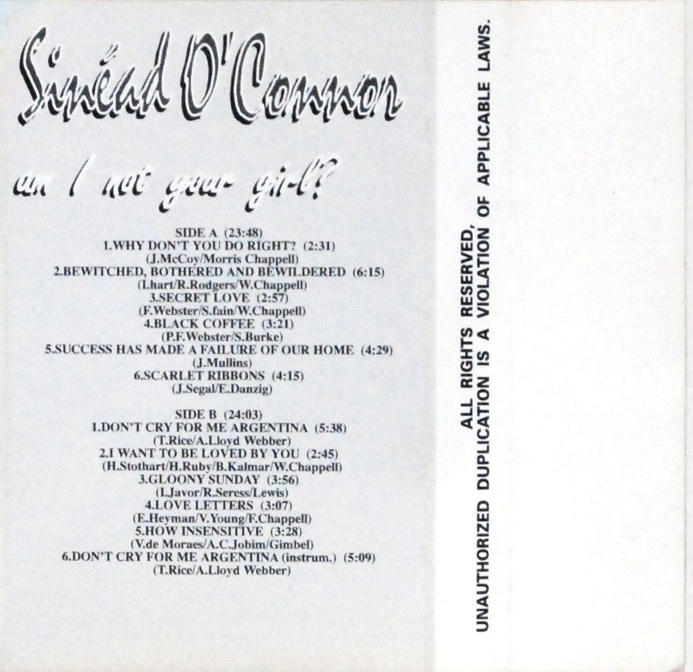 Sinead O'Connor - Am I Not Your Girl? (kaseta) BDB