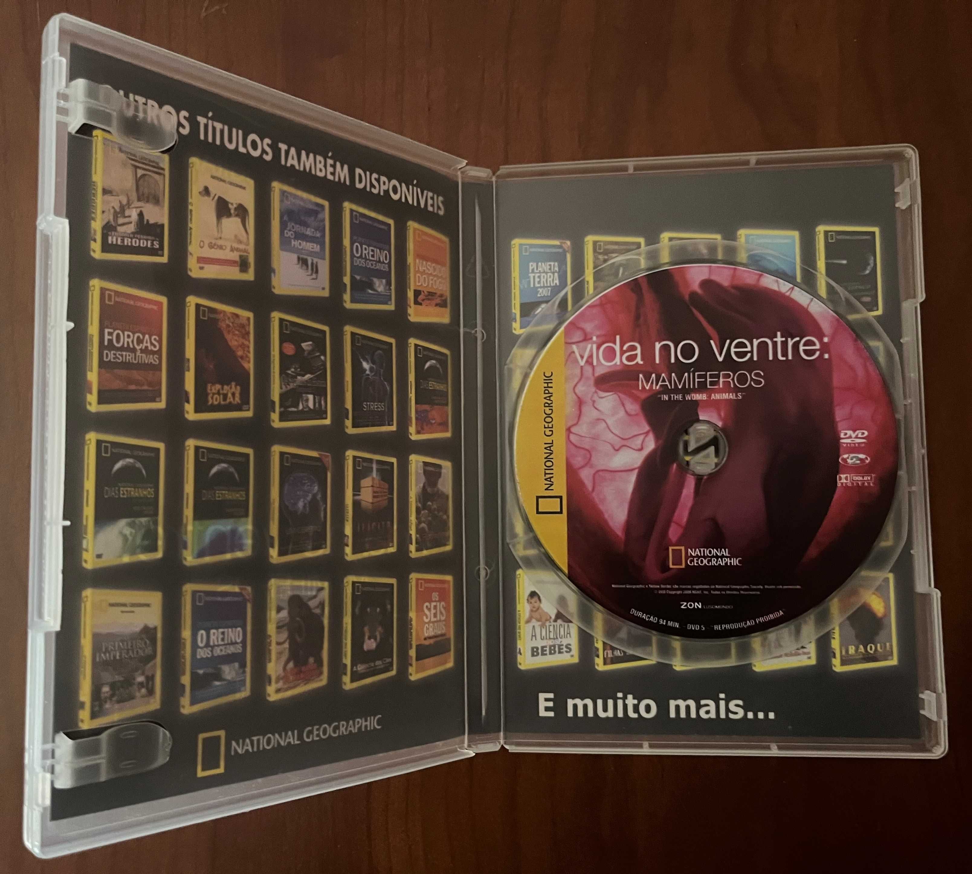 DVD "Vida no ventre: Mamíferos" de National Geographic