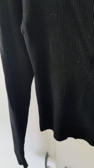 Bluzka czarna z długim rękawem 158/164 XXS XS h&m