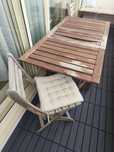 Mesa exterior IKEA + 2 cadeiras