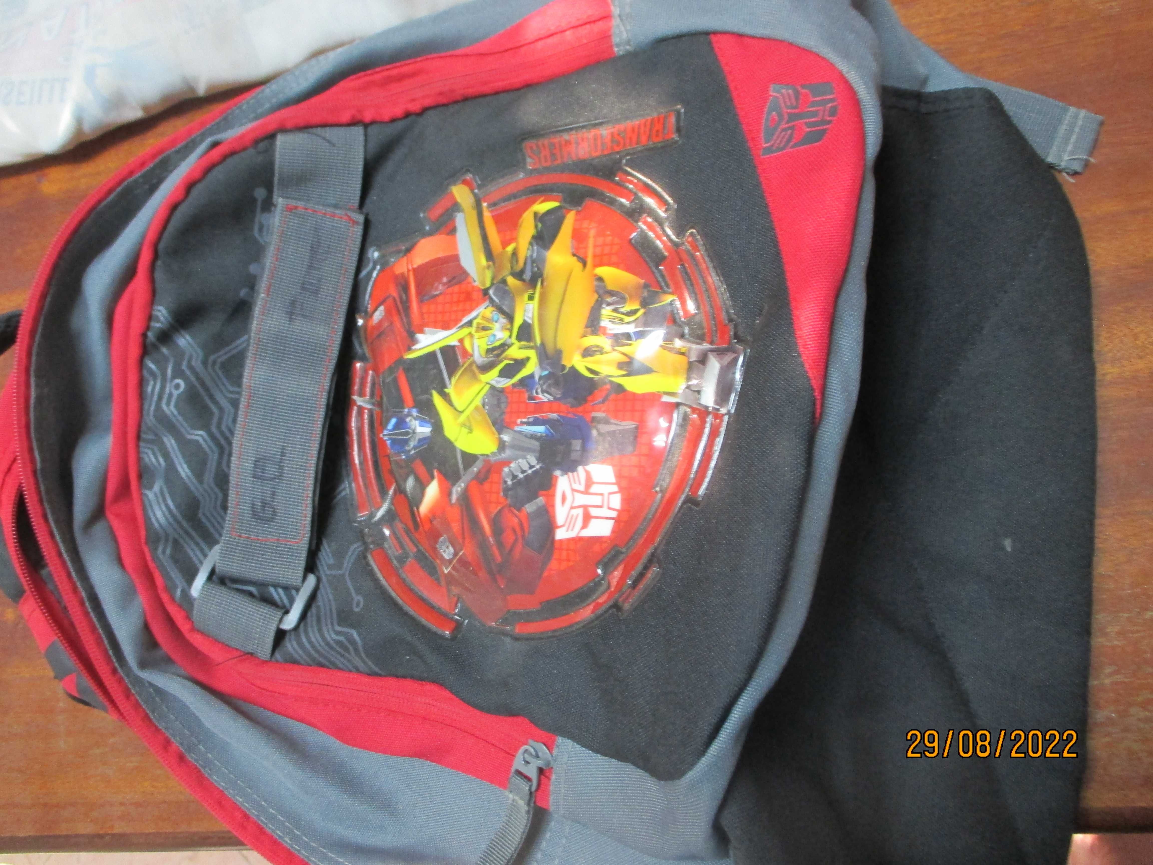 Mochila escolar Transformers