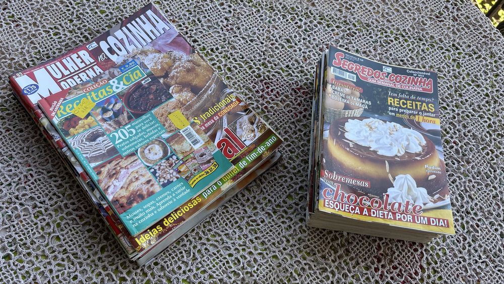 Lote 38 revistas de culinaria - segredos da cozinha & mulher moderna