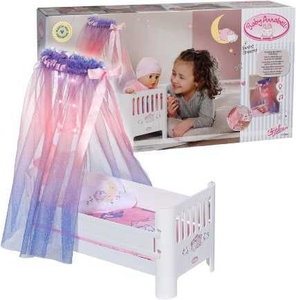 Baby Annabell, Łóżko dla lalek białe, Baby Annabell Sweet Dreams