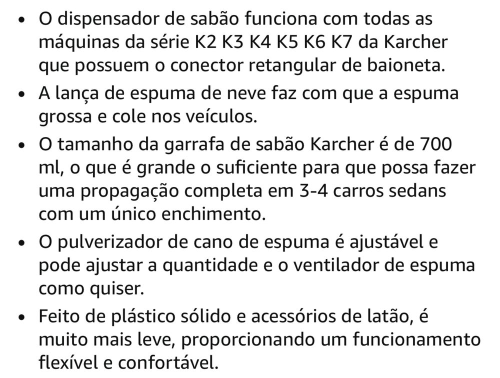Canhão bico de espuma Karcher