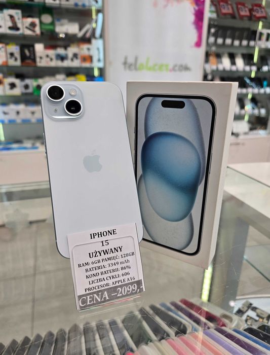 Iphone 15 128GB Bat 86% Telakces Felicity *Raty 0%