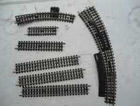 1:87 TRIX lote de 8 vias Vintage com carril central