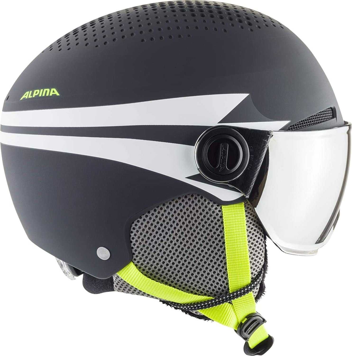 Шлем Шолом дитячий гірськолижний ALPINA ZUPO VISOR Q-LITE 54-58 см