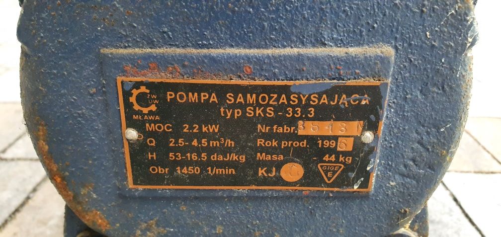 pompa samozasysająca 2.2 KW