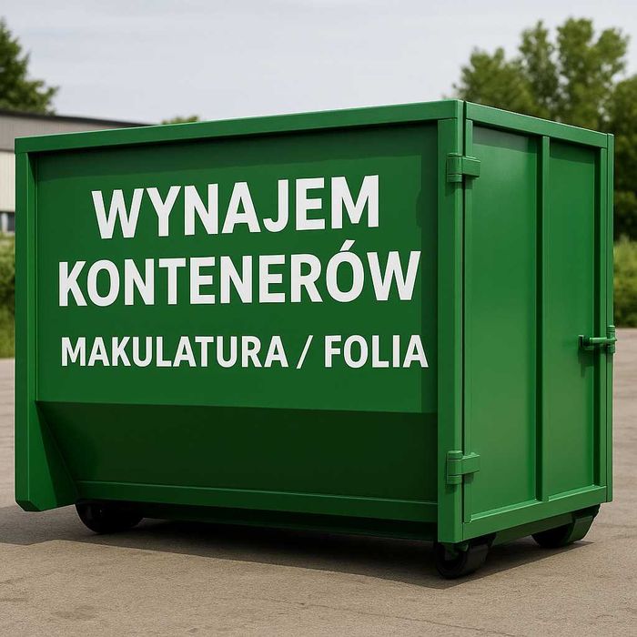 Kontener / kosz na makulaturę i folię – wynajem od ręki!