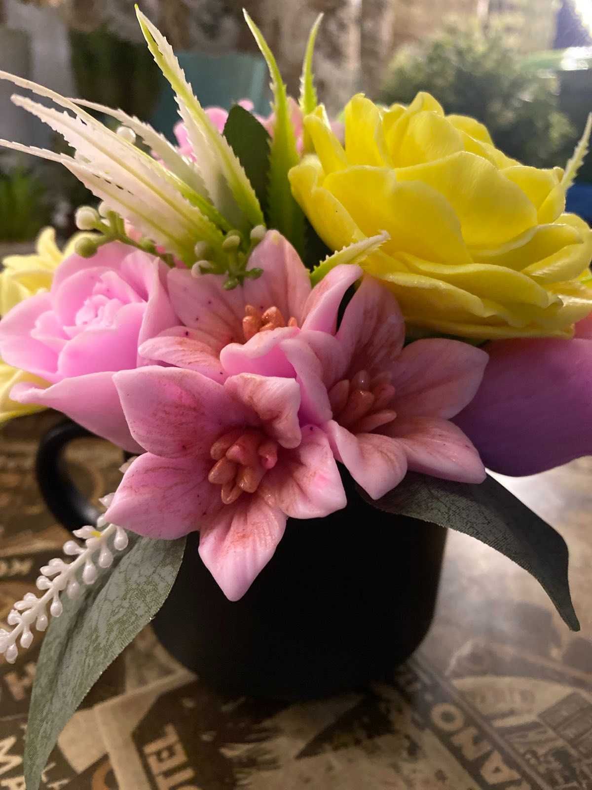 Букет з мильних квітів