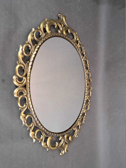 Lustro owalne stylowe wiszące