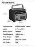 Зарядна станція CTOLITY AP400 500W, 108000 mAh