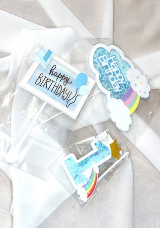 Топери на торт, день народження, дитячі 1 рік