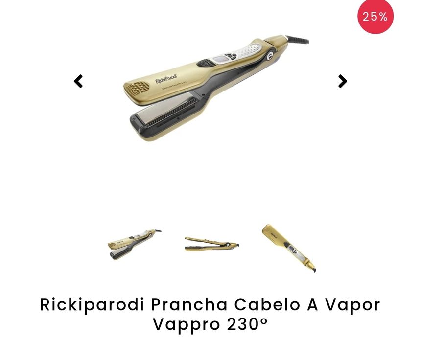 Prancha Vapor Ricky parodi