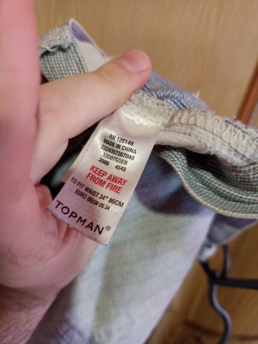 Шорты джинсовые Top Man,Waist 34"86 см,Euro 86 см,US 34