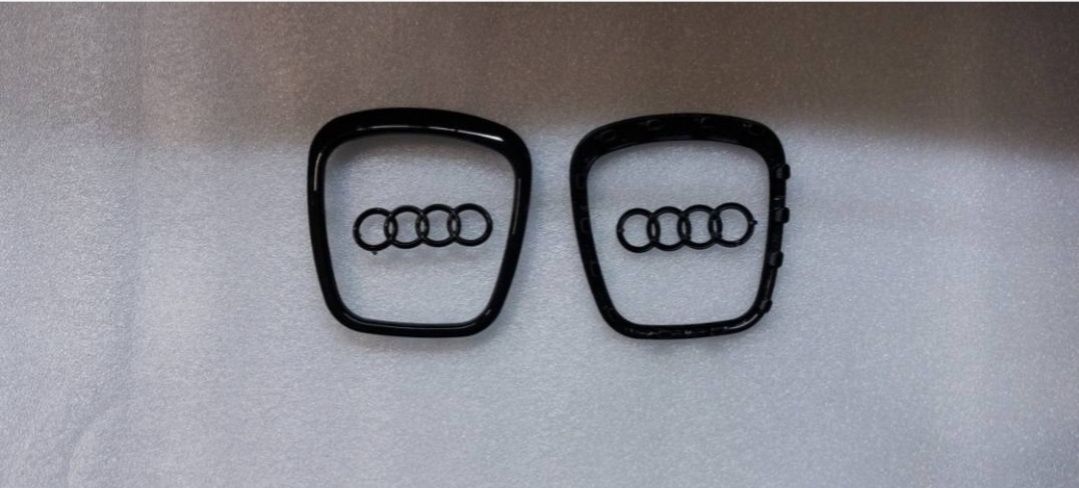 Эмблема рамка накладка на руль Audi A3 A4 A5 A6 A8 Q5 Q7 комплект!