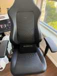 Кресло игровое Noblechairs HERO Black кожаное