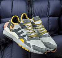 Кросівки Адідас чоловічі Adidas Nite Jogger Boost Core Black Yellow