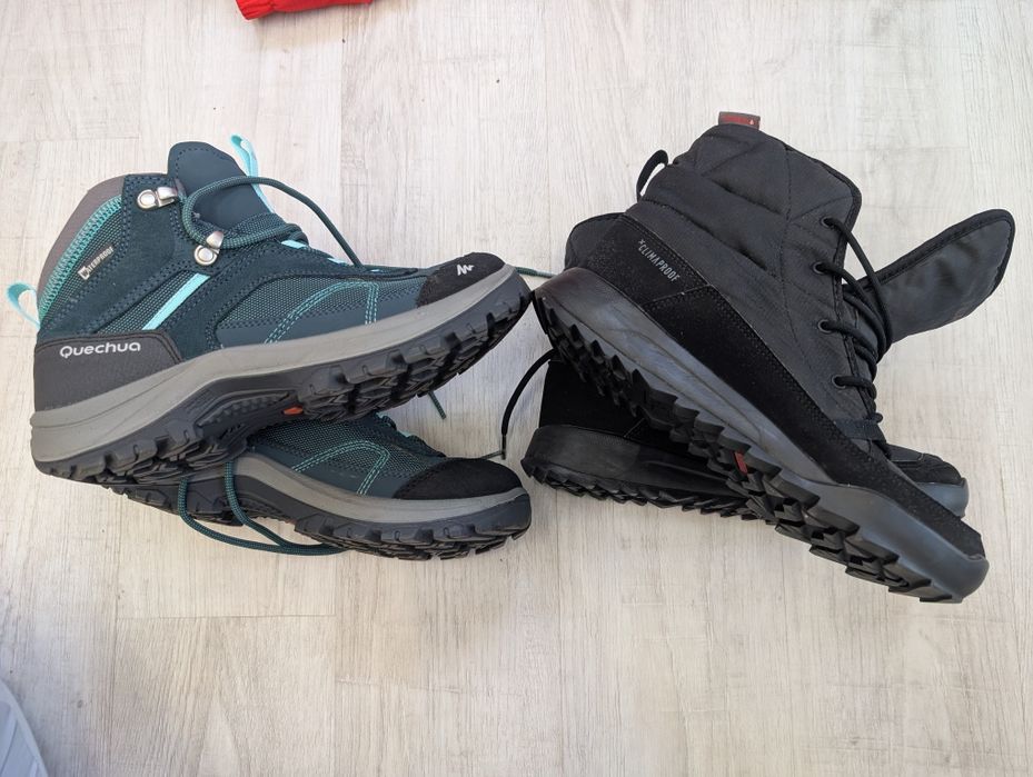Жіночі чоботи Adidas, трекінгові взуття Quechua