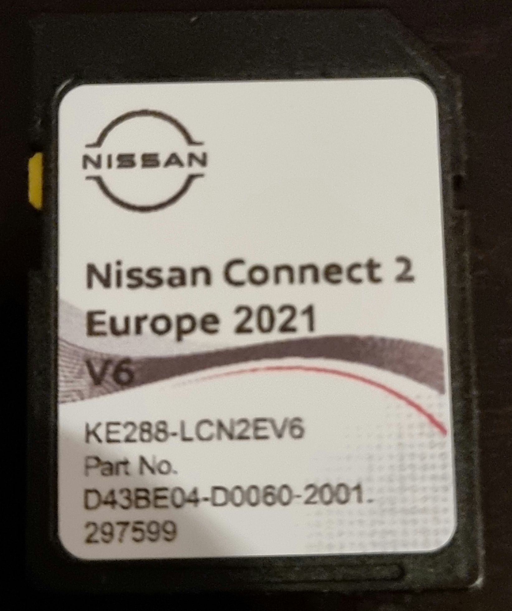 Cartão Nissan Connect 1 V12 (2022) e Connect 2 V6 (2021) Mapa Europa