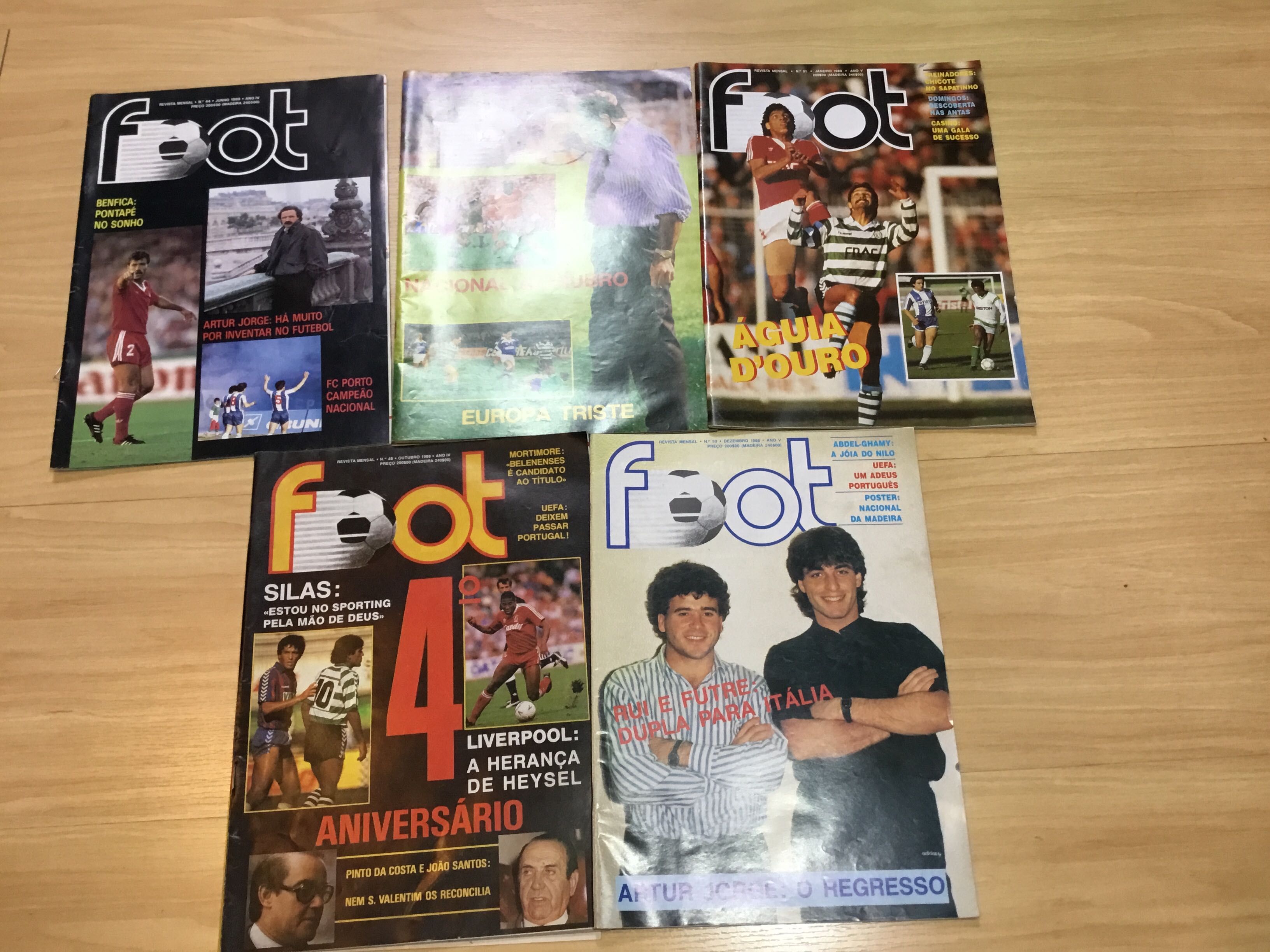 Lote de 7 revistas anos 80 A bola magazine