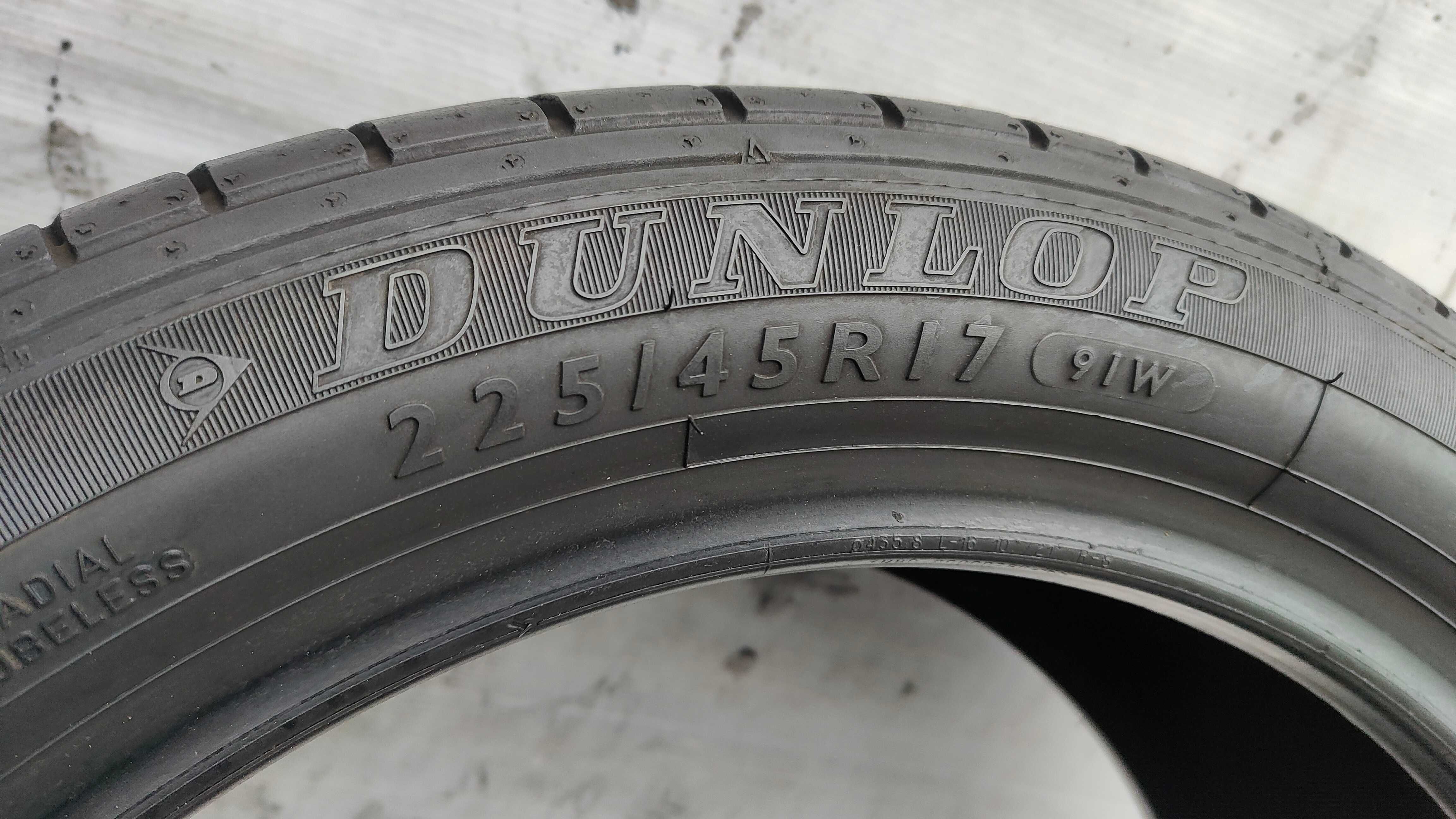 Opony Letnie 225/45/17 Dunlop 4szt