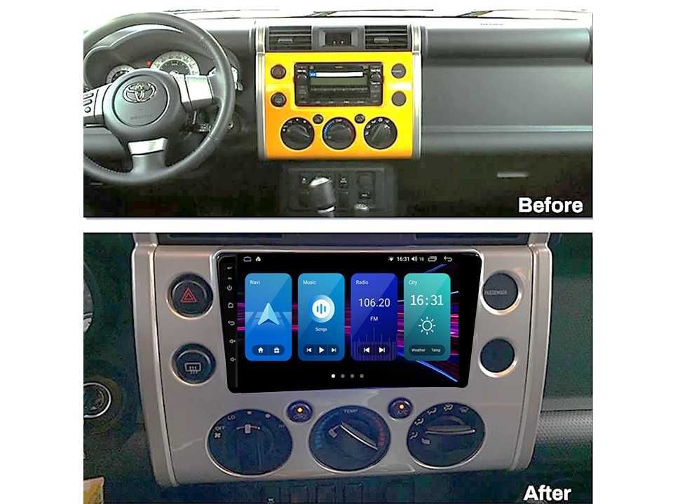 Radio samochodowe Android Toyota FJ Cruiser (9", UV silver) 2007.-2020
