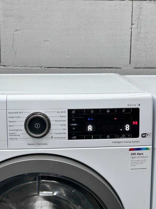 Пральна та сушильна машини Bosch Serie 8 WAXH2KOLSN та WTX8HKL9SN