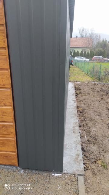 garaz blaszany 7x6 dwuspad okazja garaz blaszak bramy 6x6 profil