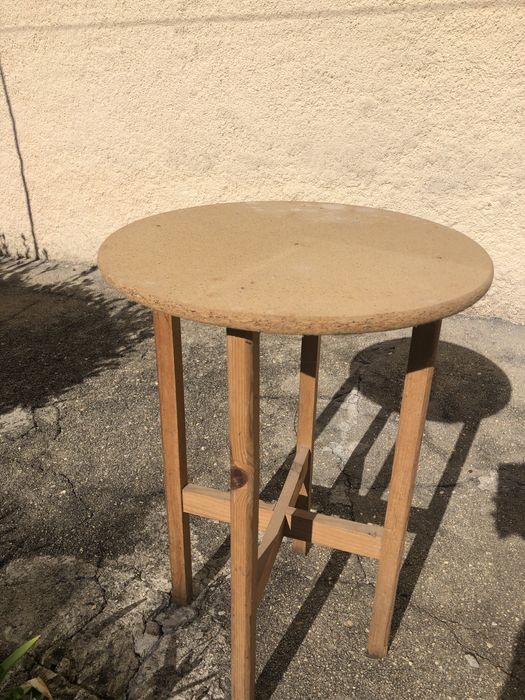 Mesa restaurada, branca!