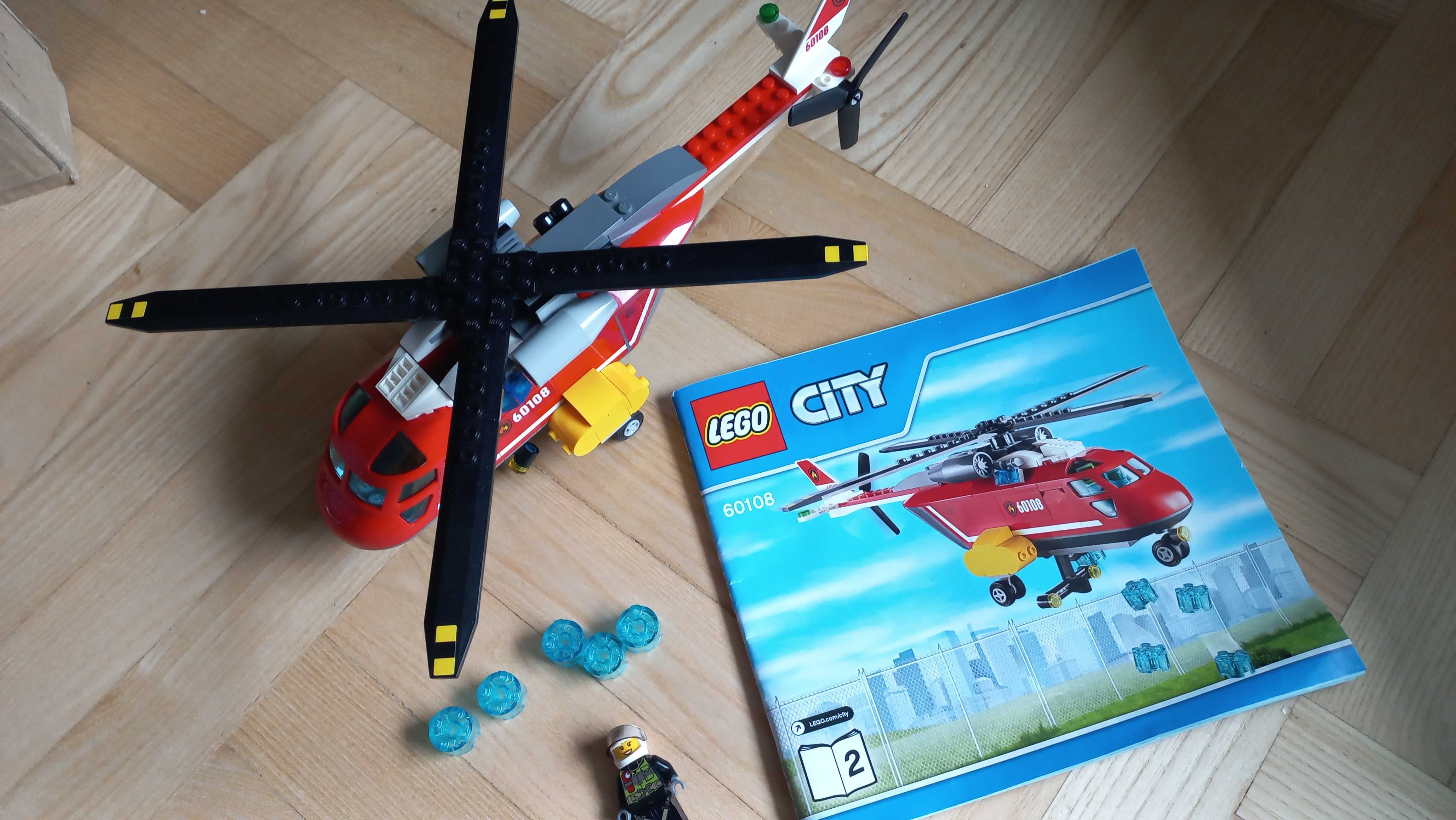 LEGO 60108 helikopter strażacki  kompletny * instrukcja
