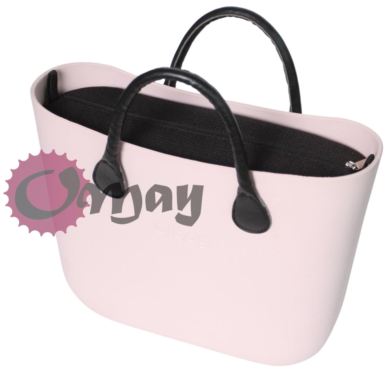 EFEKTOWNY Organizer OBAG STANDARD czarna struktura 2 kieszenie OMAY