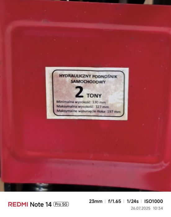 Podnośnik samochodowy 2T