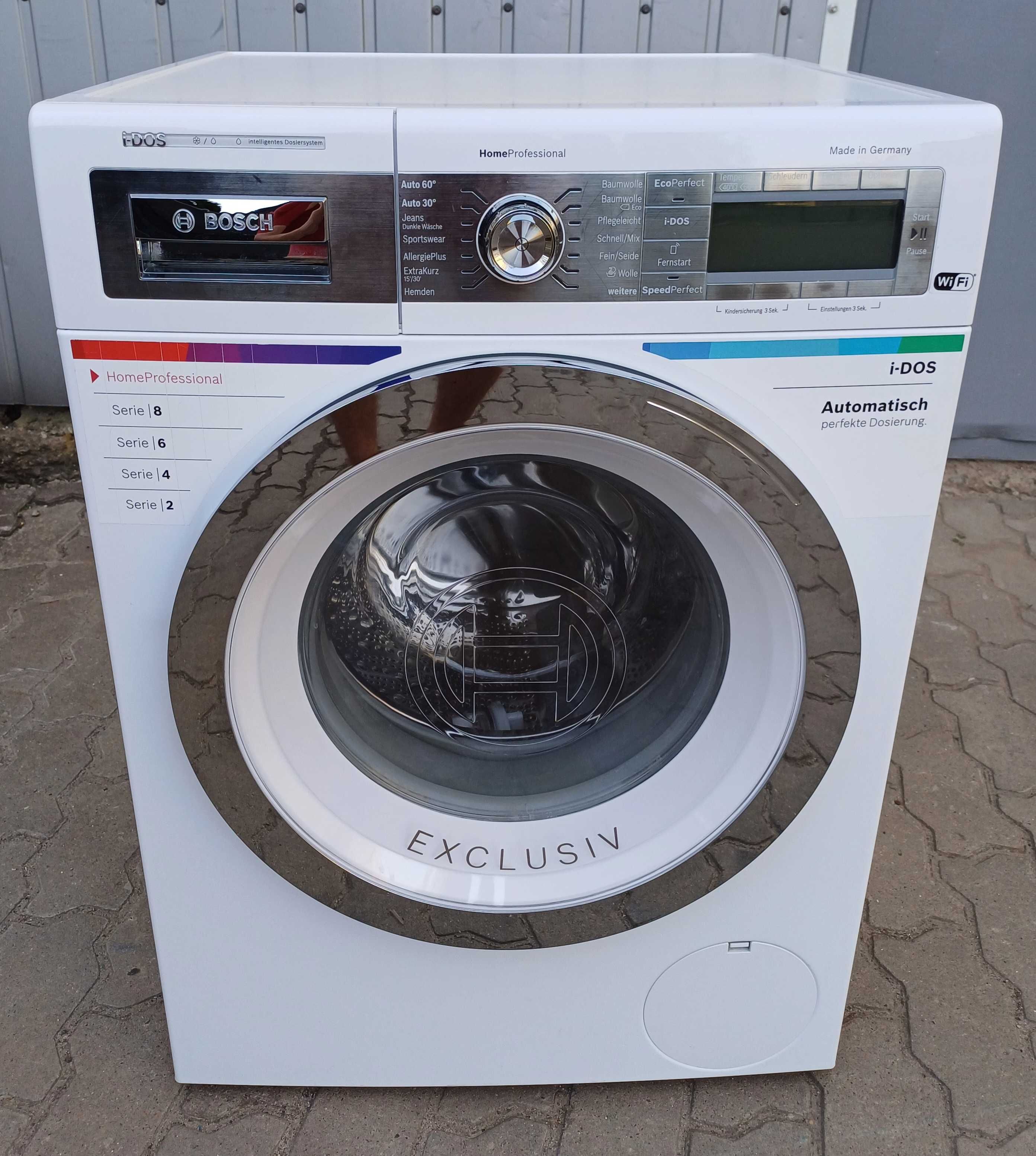 Стиральная машина Bosch Home Profesional 9кг i-Dos 4D Wash syst Wi-Fi