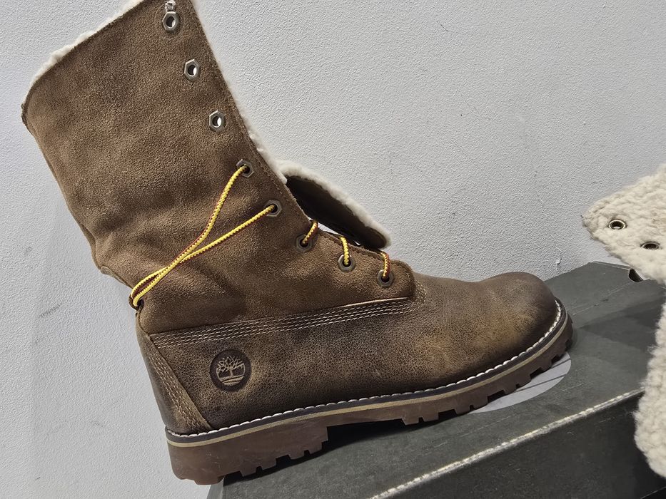Oryginalne skórzane ocieplone Timberland najnowszy model Inch ShrlBoot