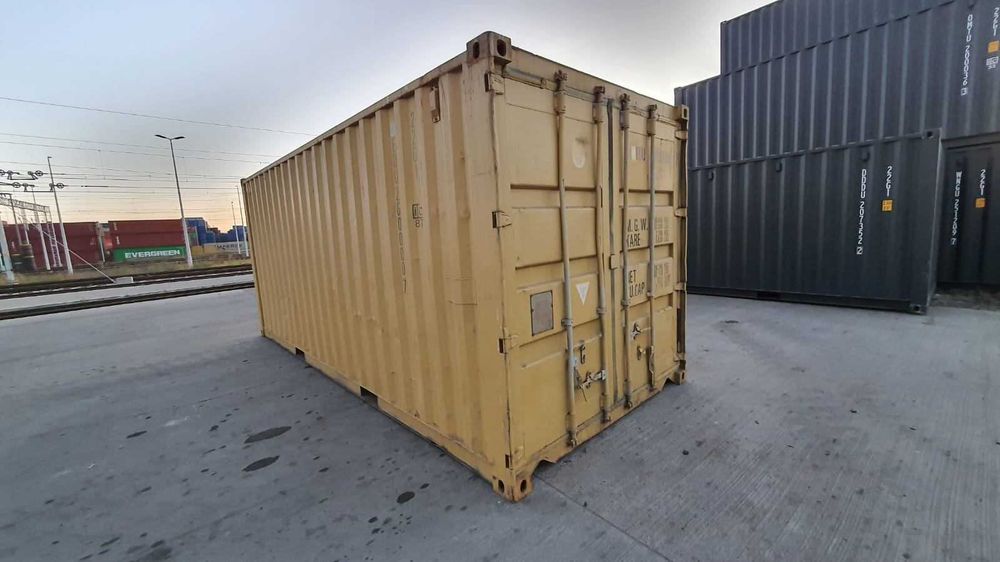 kontener morski 6m 20dv magazyn , barak  -CENA NA PLACU W  STRZELIN