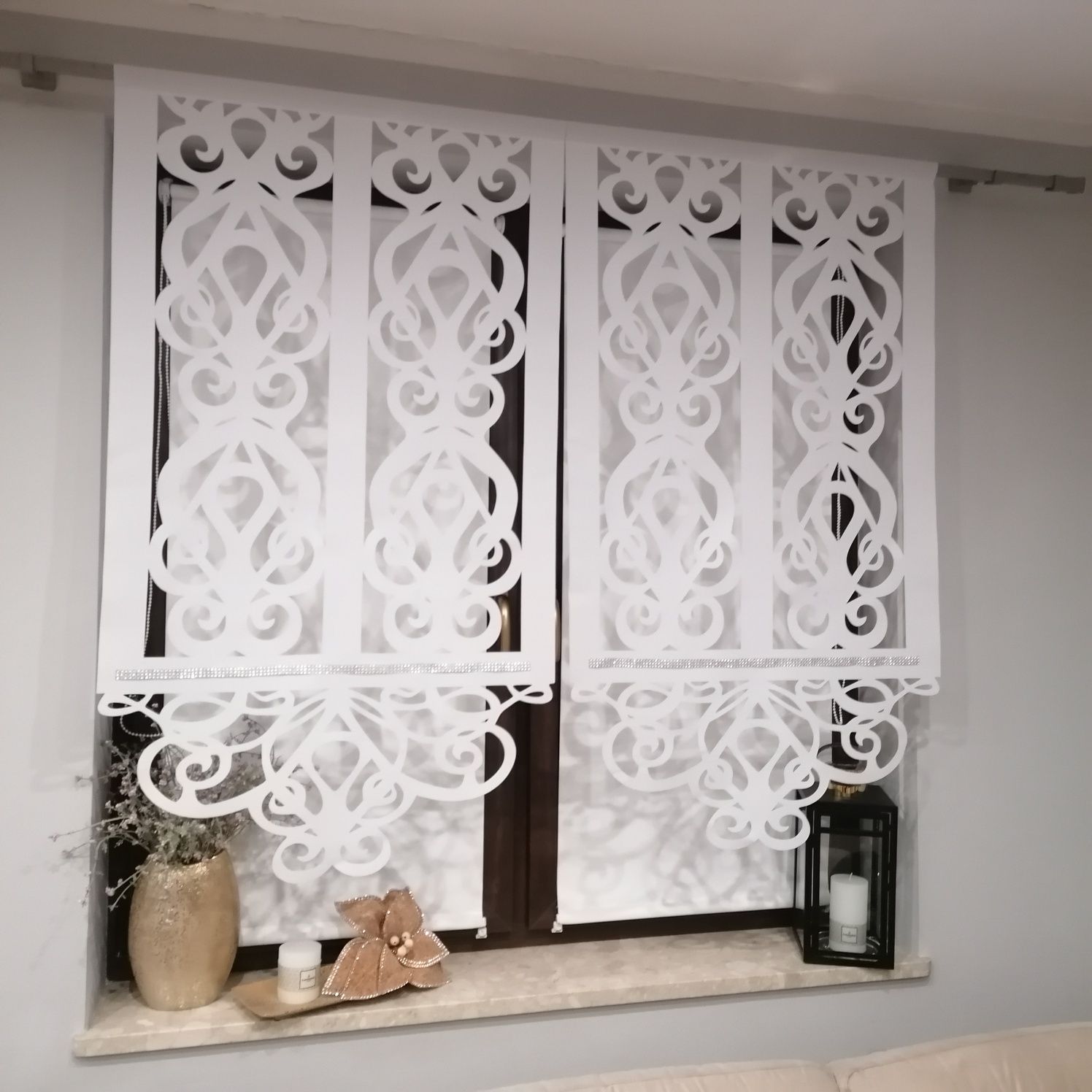 Firany, panele, roletki, ekrany, ażury - panel ażurowy basic shine