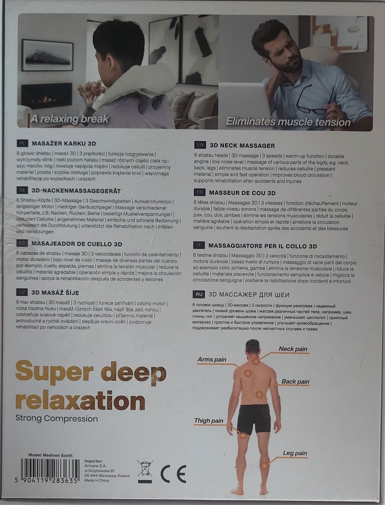 Medivon Sooth + torba. Masażer karku
