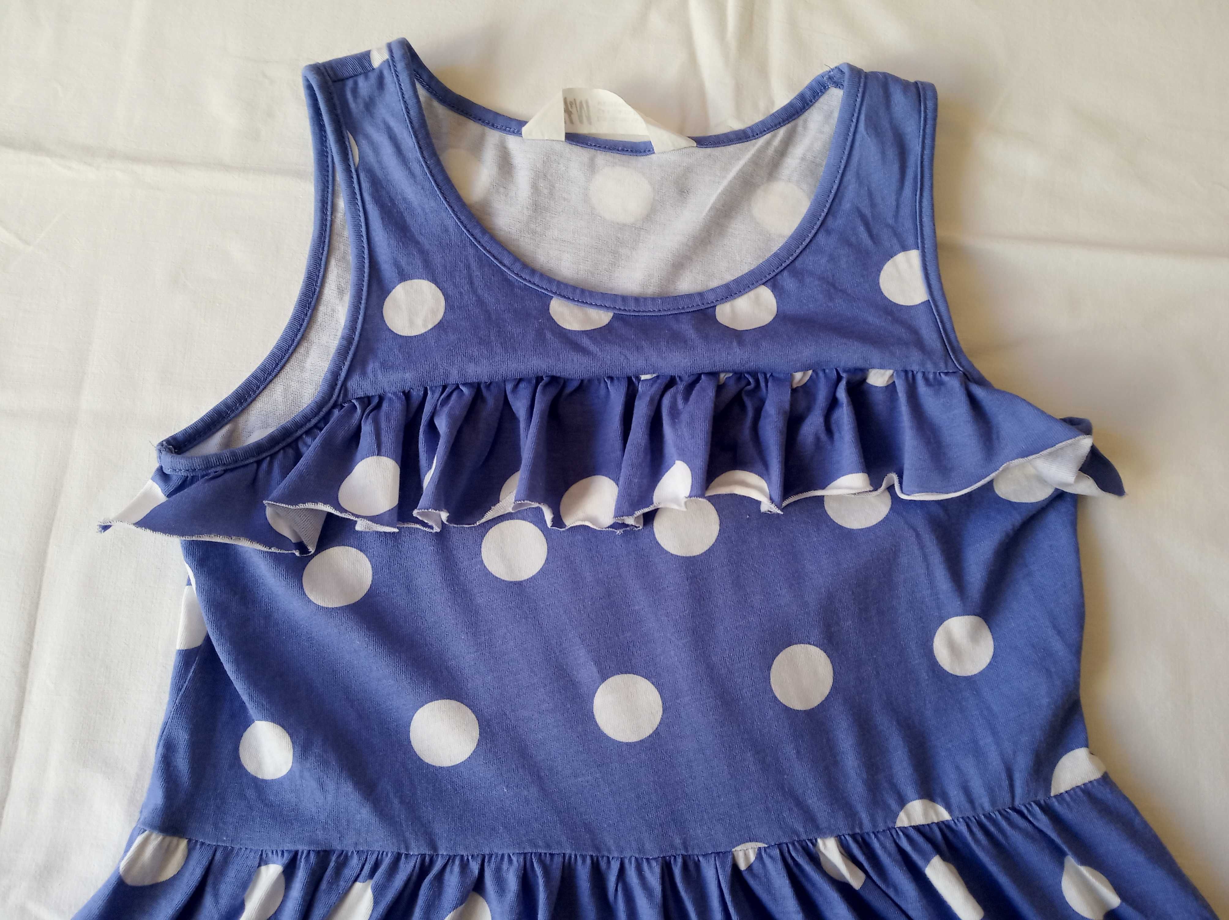 Niebieska sukienka H&M r.134/140
