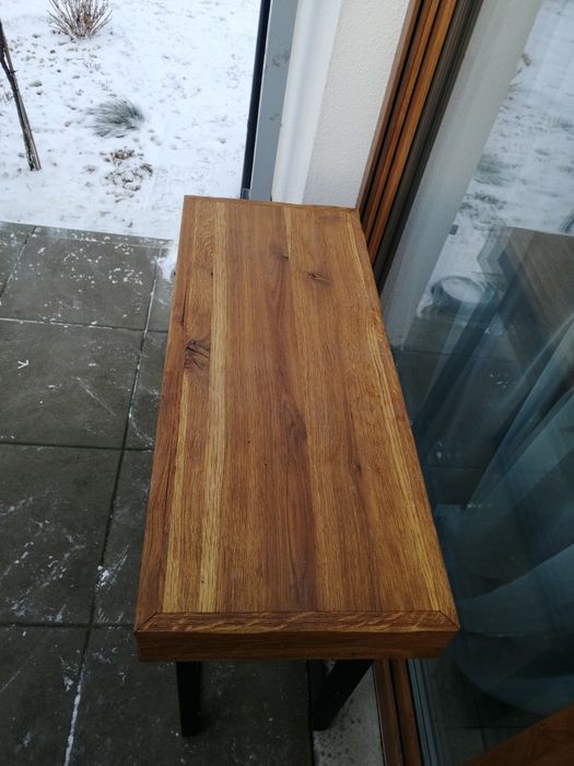 Konsola,stół loftowa dębowa.