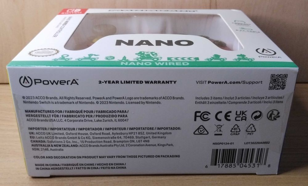 Pad przewodowy PowerA NANO Mario Kart - Nintendo Switch/OLED.