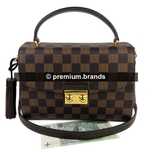 Torebka Louis Vuitton Croisette canvas Damier Ebene/skóra naturalna